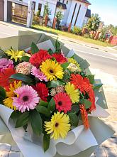 Букет цветов из:  Герберы #REPLACE_PRED# Приладожский